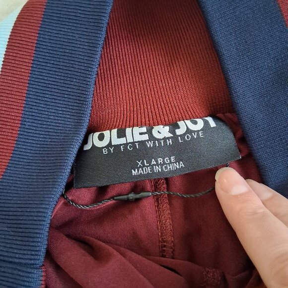 Jolie & Joy by FCT with Love Women's Juniors XL Burgundy Pleated Tennis Skort - Picture 4 of 10